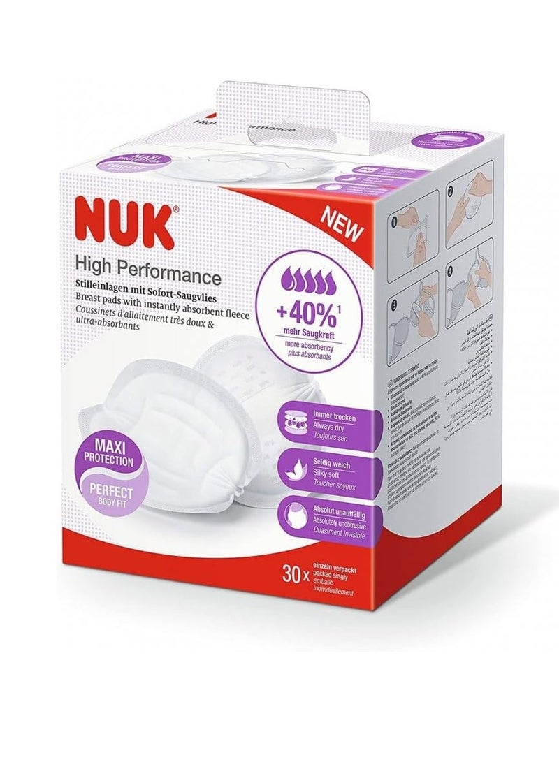 نوك وسادات الثدي عالية الأداء للاستخدام مرة واحدة | وسادات الرضاعة الطبيعية | 30 قطعة - Image 1