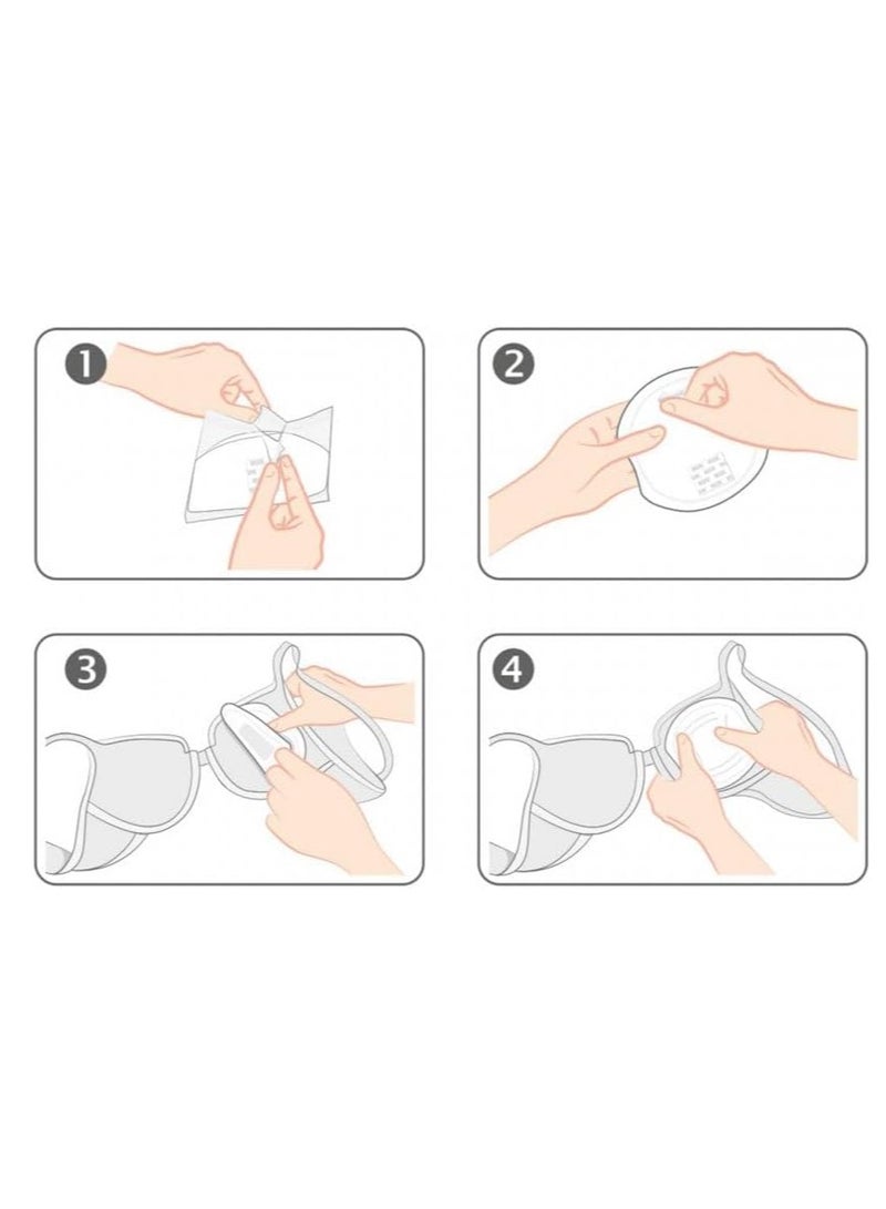 نوك وسادات الثدي عالية الأداء للاستخدام مرة واحدة | وسادات الرضاعة الطبيعية | 30 قطعة - Image 4