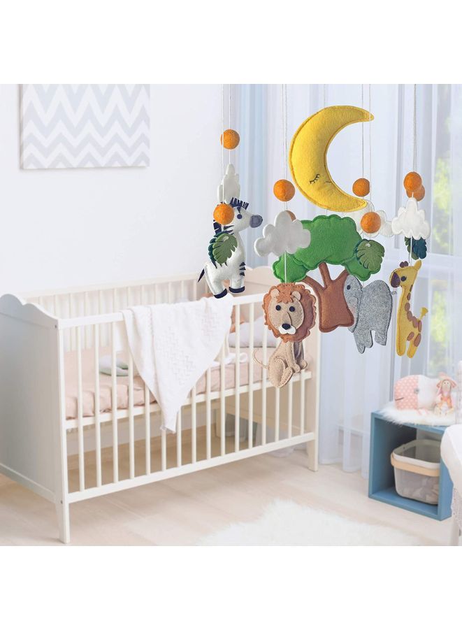 Baby Crib Bed Nursery Mobile Wall Hanging Decor Baby Bed Mobile for Infants Ceiling Mobile Cute and Adorable Hanging Decorations Zoo  - Image 5