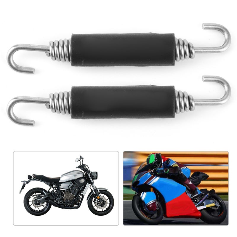 Pair of Stainless Steel Exhaust Pipe Spring Hook Modified Accessory for Motorcycle - Image 3