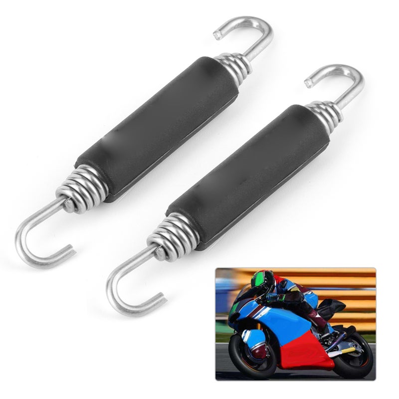 Pair of Stainless Steel Exhaust Pipe Spring Hook Modified Accessory for Motorcycle - Image 5