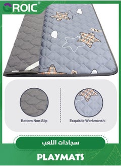 GROIC Baby Play Mat, 1.2*2m Playpen Mat with Super Soft Touch, Activity Mat with Upgraded Anti-Slip Bottom, Machine Washable Crawling Mat for Babies, Infants  - Image 5
