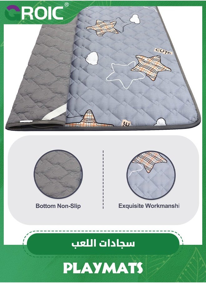 GROIC - Baby Play Mat, 1.2*2m Playpen Mat with Super Soft Touch, Activity Mat with Upgraded Anti-Slip Bottom, Machine Washable Crawling Mat for Babies, Infants - Image 1