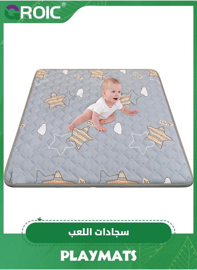 GROIC - Baby Play Mat, 1.2*2m Playpen Mat with Super Soft Touch, Activity Mat with Upgraded Anti-Slip Bottom, Machine Washable Crawling Mat for Babies, Infants - Image 1
