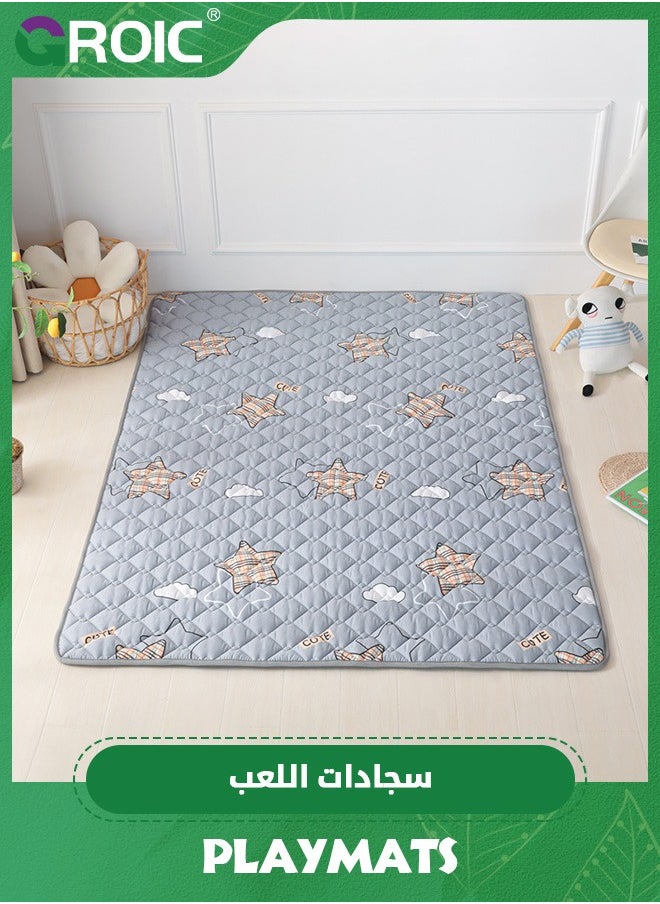GROIC - Baby Play Mat, 1.2*2m Playpen Mat with Super Soft Touch, Activity Mat with Upgraded Anti-Slip Bottom, Machine Washable Crawling Mat for Babies, Infants - Image 1