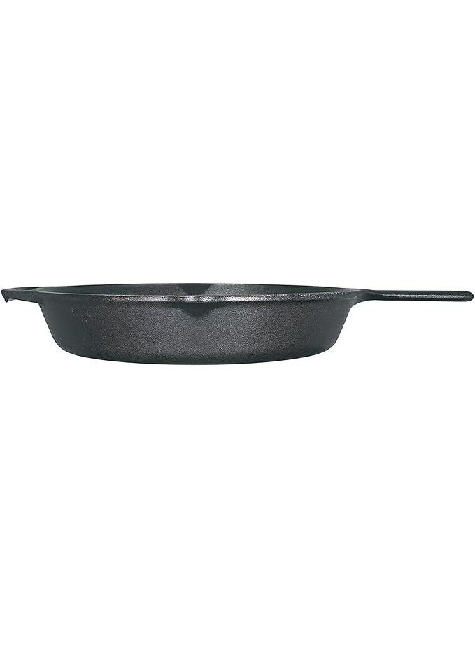 Lodge Seasoned Cast Iron Skillet - 12 Inch Ergonomic Frying Pan with Assist Handle - Image 4