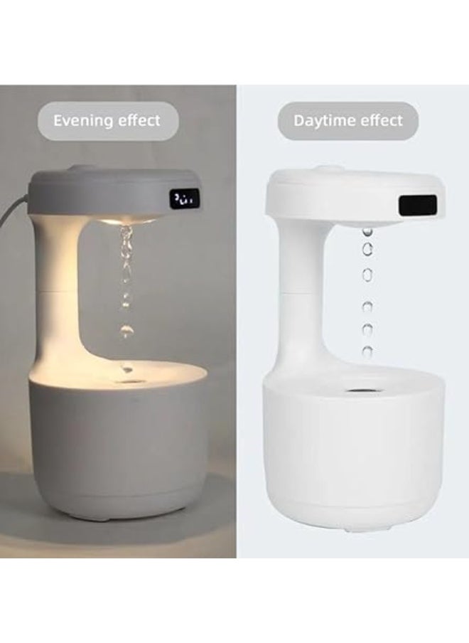 4-in-1 Diffuser with Modern Design - Clock, Lampshade, Diffuser, and Ambient Light B
