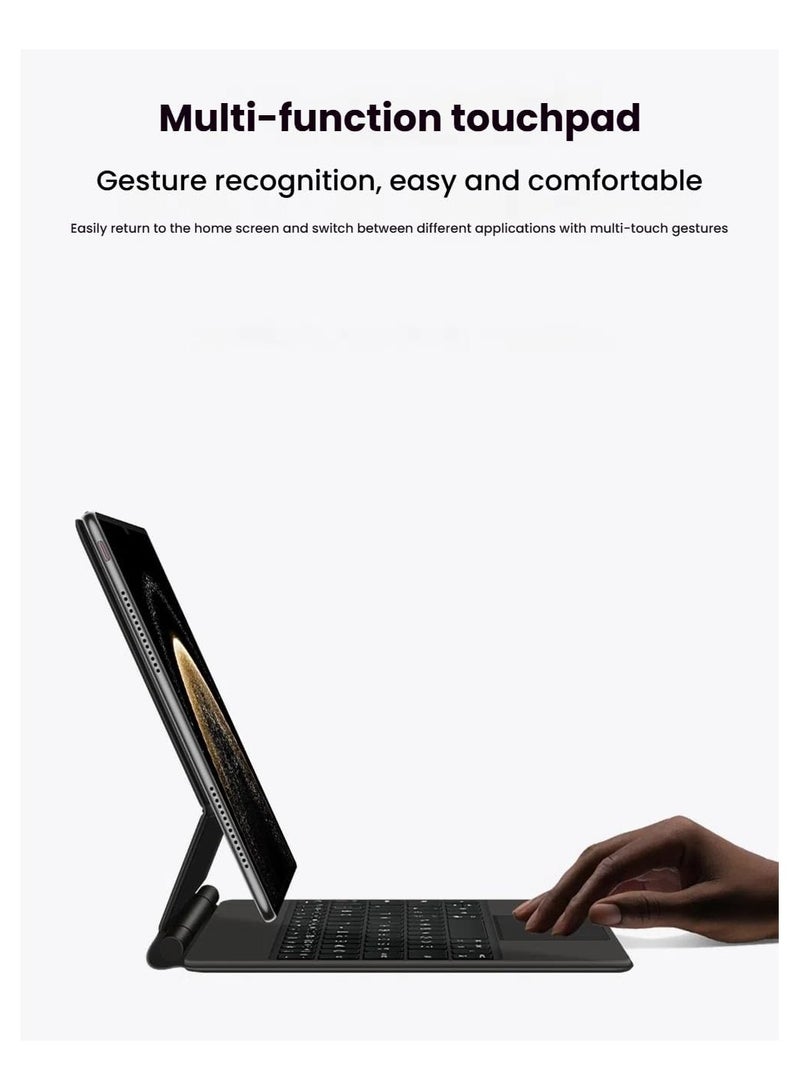 Magnetic Keyboard Case Compatible with Huawei MatePad Pro 13.2-inch 2025 (WEB-W00/W10), Easy-Set Floating Cantilever Stand, Flexible Keys, Precision Multi-Touchpad - Image 5