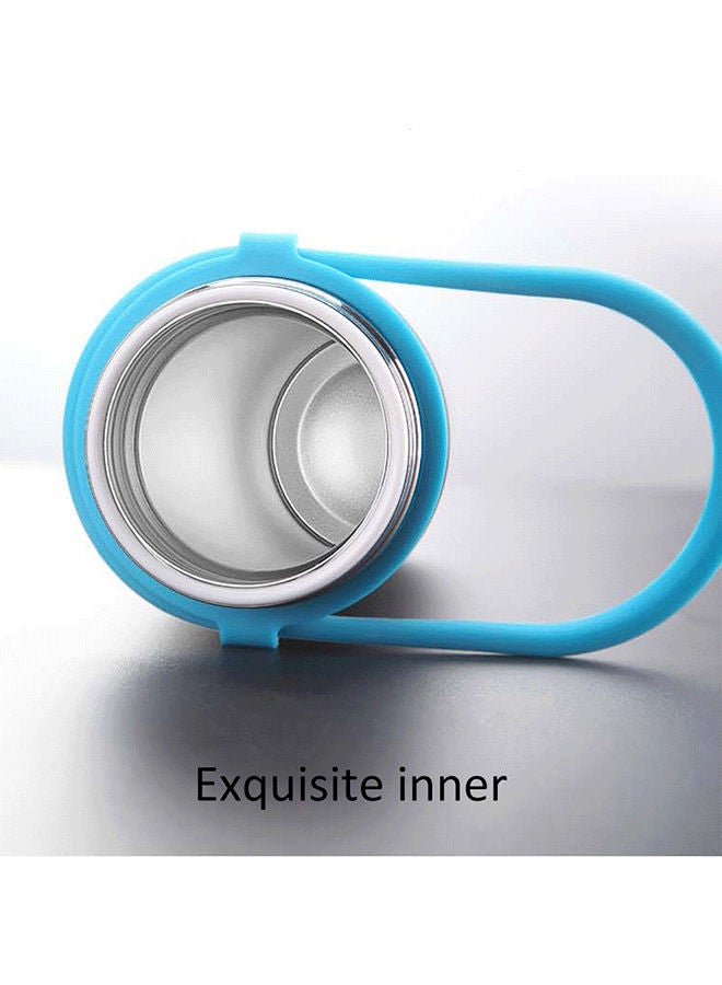 NIBEMINENT Stainless Steel Vacuum Smart Temperature Thermal Water Bottle White/Blue 300g - Image 2