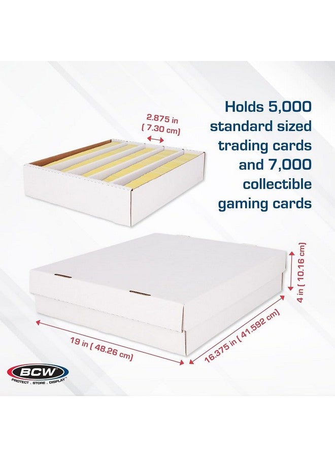 BCW Super Monster 5 Row Trading Card Storage Box | Holds 5000 Standard Trading Cards & 7000 Gaming Cards | Card Storage Box for Sports/Trading Cards - Image 3