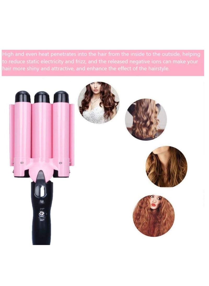 TIGER 3 Barrel Jumbo Curling Iron Wand 32mm, Adjustable Temperature Ceramic Hair Crimper for Big, Beachy Waves – 1.25'' Barrel Curling Iron for All Hair Types – Perfect for Long, Thick, and Curly Hair - Image 5