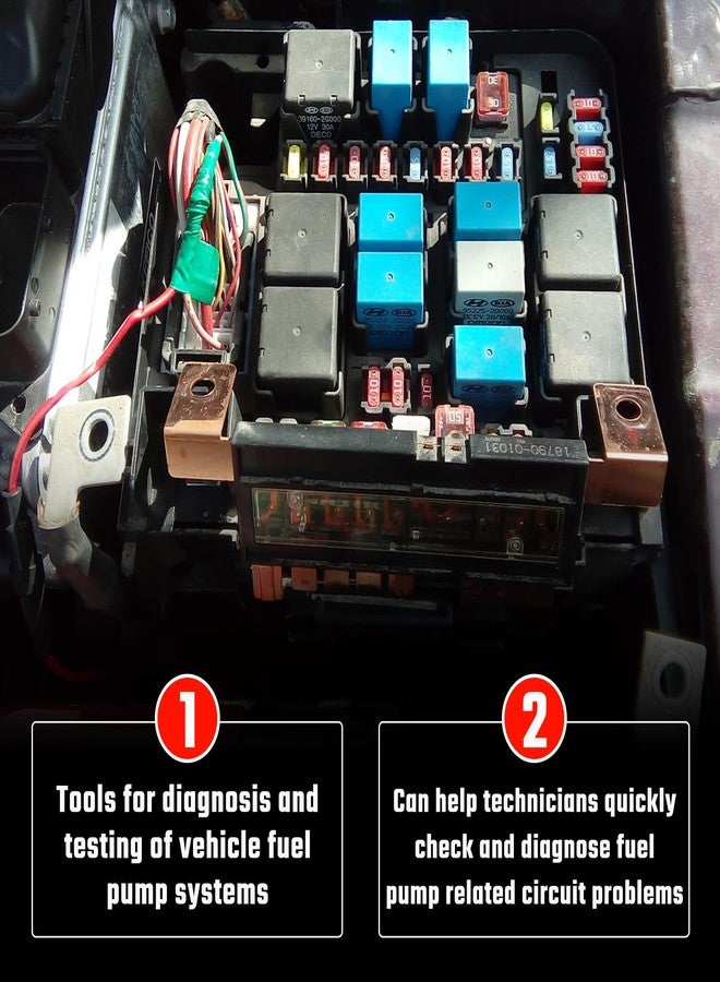 ISINFLASH Fuel Pump Relay Bypass Master Kit, Relay Tester Diagnostic Scan Tool Bypass Switch Kit Replaces 9036 9037 9038 Pack of 6 - Image 5