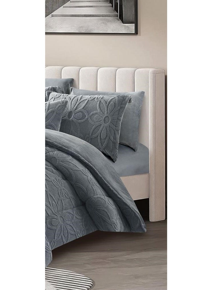 Horse Plain winter double Comforter set, embroidered to keep you warm on cold nights, size 240*260 cm - Image 4