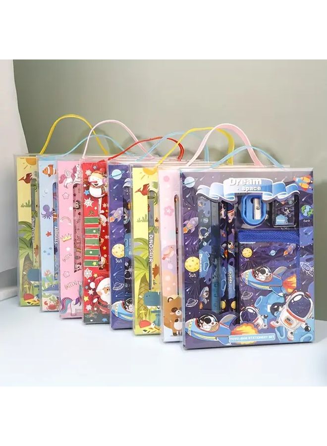 محافظ عملات الديناصورات هدية عيد الميلاد مجموعة قرطاسية كرتونية - Image 2