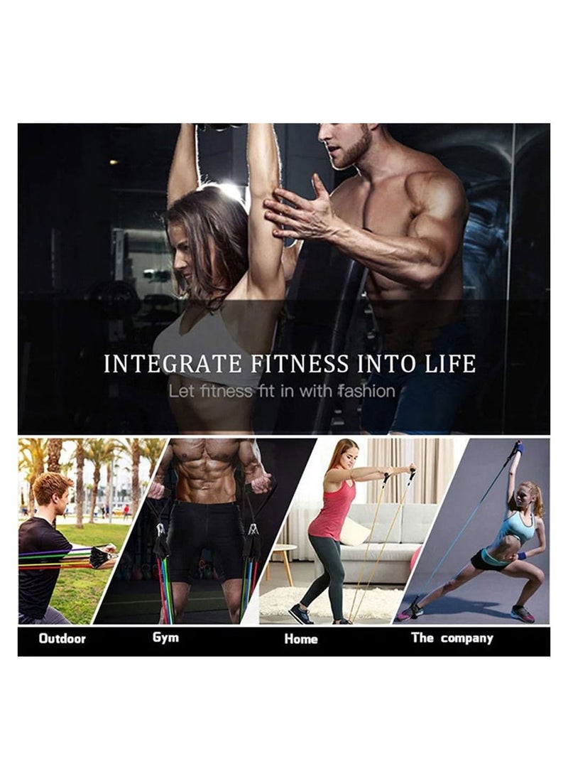 Generic Pilates Bar Kit with Resistance Bands 150LBS Resistance Bands Set with Bar Portable Pilates Equipment  - Image 5