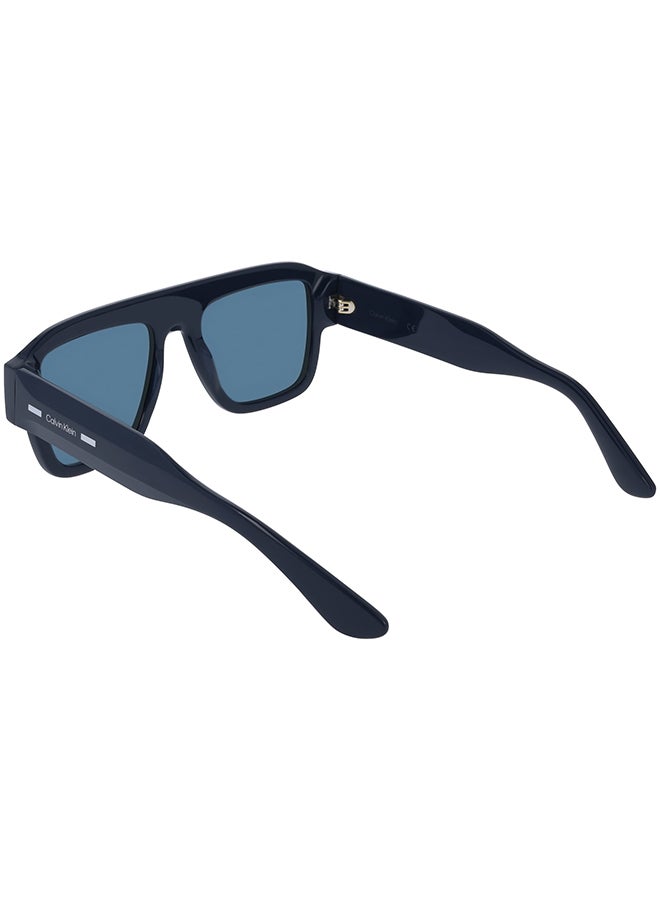 CALVIN KLEIN نظارات شمسية كاملة الإطار من أسيتات كالفن كلاين CK25509S 5420 (400) زرقاء - Image 2