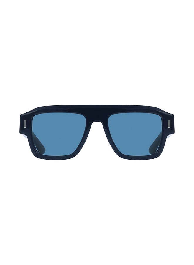 CALVIN KLEIN نظارات شمسية كاملة الإطار من أسيتات كالفن كلاين CK25509S 5420 (400) زرقاء - Image 1