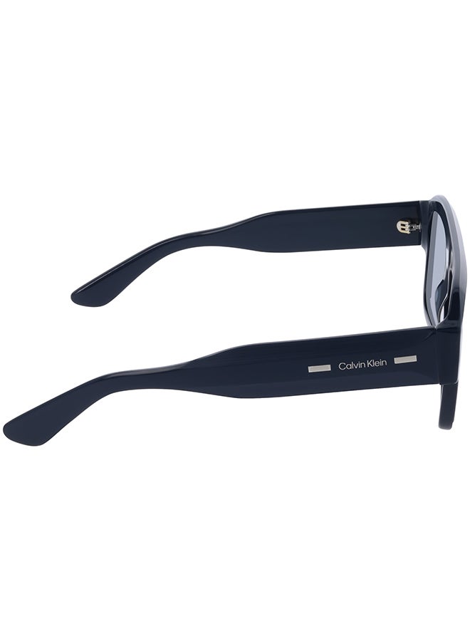 CALVIN KLEIN نظارات شمسية كاملة الإطار من أسيتات كالفن كلاين CK25509S 5420 (400) زرقاء - Image 5