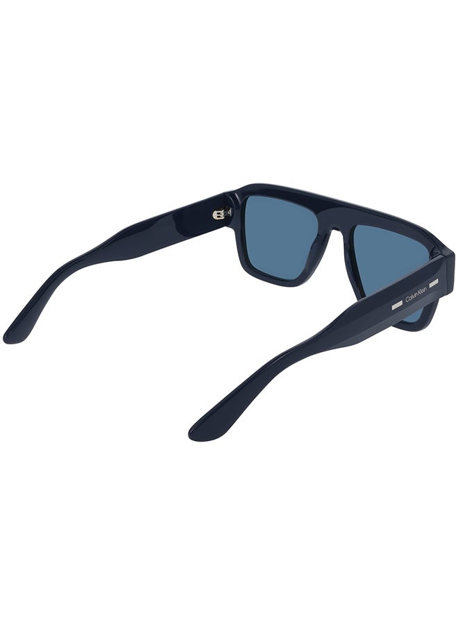 CALVIN KLEIN نظارات شمسية كاملة الإطار من أسيتات كالفن كلاين CK25509S 5420 (400) زرقاء - Image 4