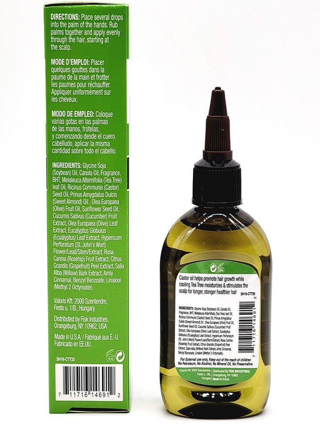 Difeel Premium Castor Plus Tea Tree - Pro-Growth + Scalp Care Premium Hair Oil 2.5 oz. - Image 3