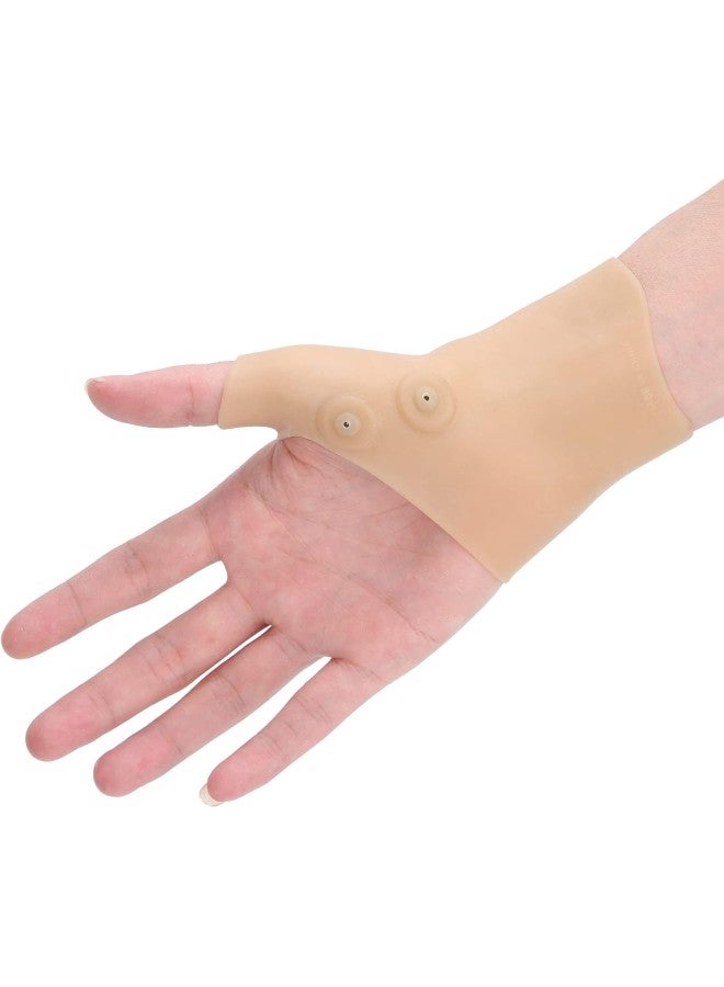 klarako Gel Wrist Thumb Support Brace, 1Pc Silicone Wrist Support Brace, Wrist Sprains Tenosynovitis Magnetic Therapy Glove Protector for Pain Relief 