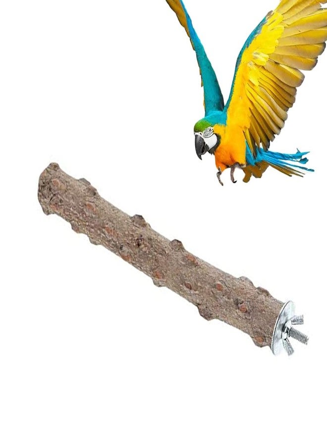 Litewoo Wood Perch Stick Natural Bird Stand Parrot Perch Paw Beak Grinding Stick for Bird Parrot Parakeet Cockatiel Conure Lovebird Budgie (11.79inch/30cm) - Image 1