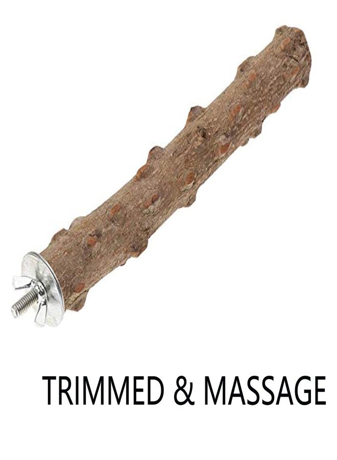 Litewoo Wood Perch Stick Natural Bird Stand Parrot Perch Paw Beak Grinding Stick for Bird Parrot Parakeet Cockatiel Conure Lovebird Budgie (11.79inch/30cm) - Image 3