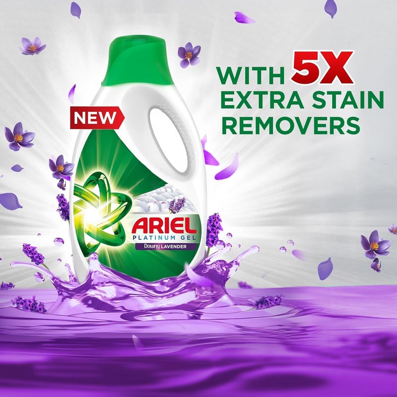اريال جل غسيل أريال برائحة اللافندر المنعشة، 1.8 لتر، عبوة من 4 قطع - Image 4