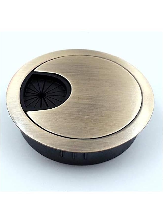 Jetland Desk Grommet for Wire Organizer - Bronze, Fits 2 Hole, GBZ53, 2-Pack - Image 1