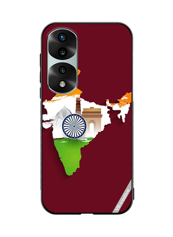 VR CREATIVE Protective Case Cover For Honor 70 Pro India Map Design Multicolour - Image 1