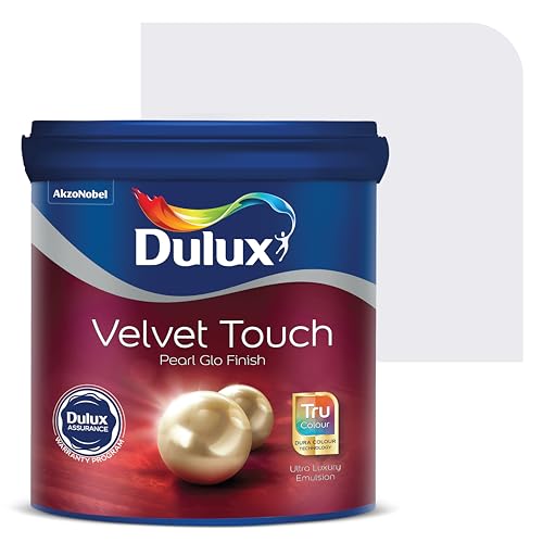 Dulux Velvet Touch Pearl GLO Interior Emulsion Paint (4L, Crystal Glimmer) – Luxurious soft-sheen wall paint, highly durable, washable, rich, intense colors, with 6-year warranty - Image 1