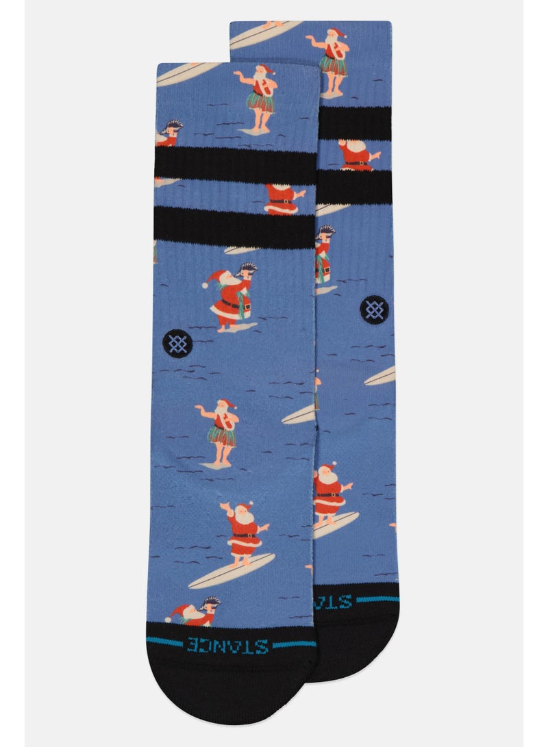 Stance Socks Surfing Santa Crew Blue - Image 1