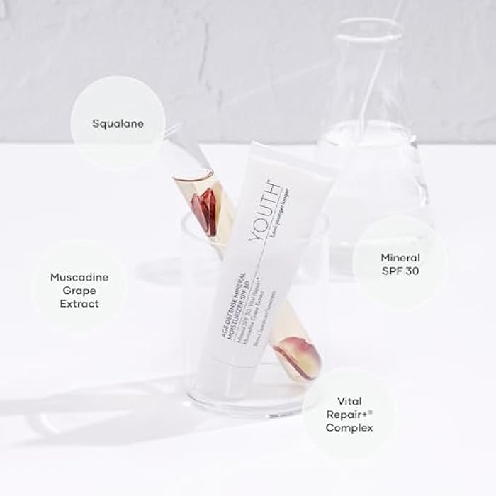 Shaklee - YOUTH - Age Defense Mineral Moisturizer SPF 30 - Mineral-Based with Titanium Dioxide & Squalane - Certified Gluten-Free & Vegan - 1.7 oz - Image 3