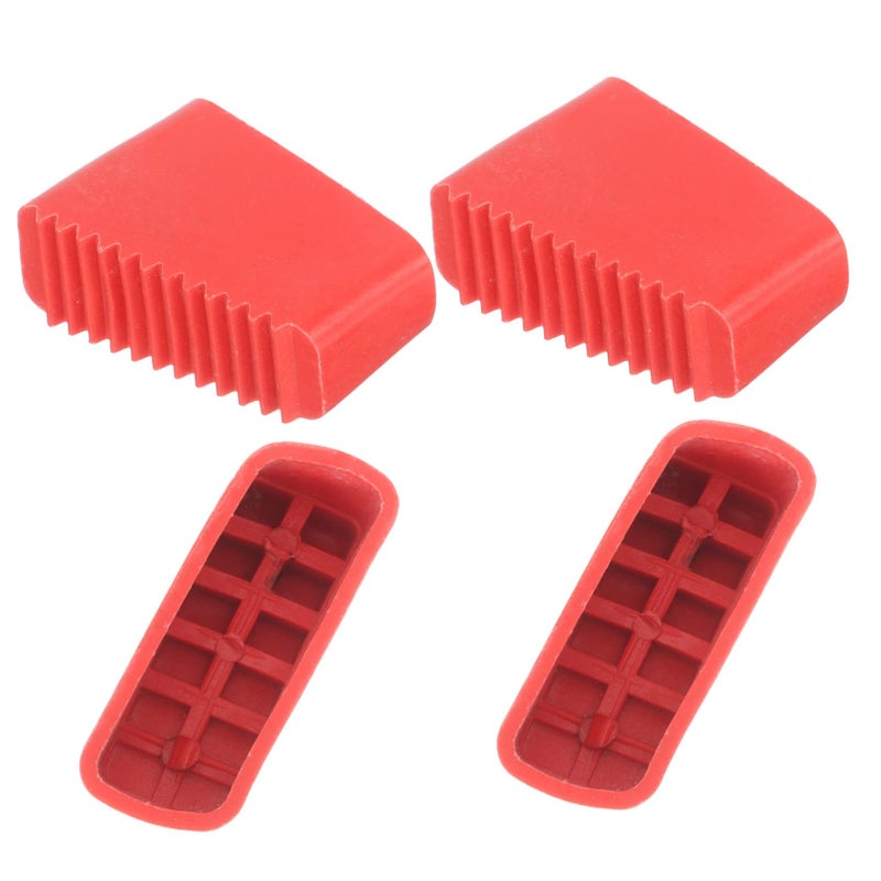 4 Pcs Rubber Ladder Feet Pads Skid Design Protect Floor Indoor Outdoor Use - Image 2