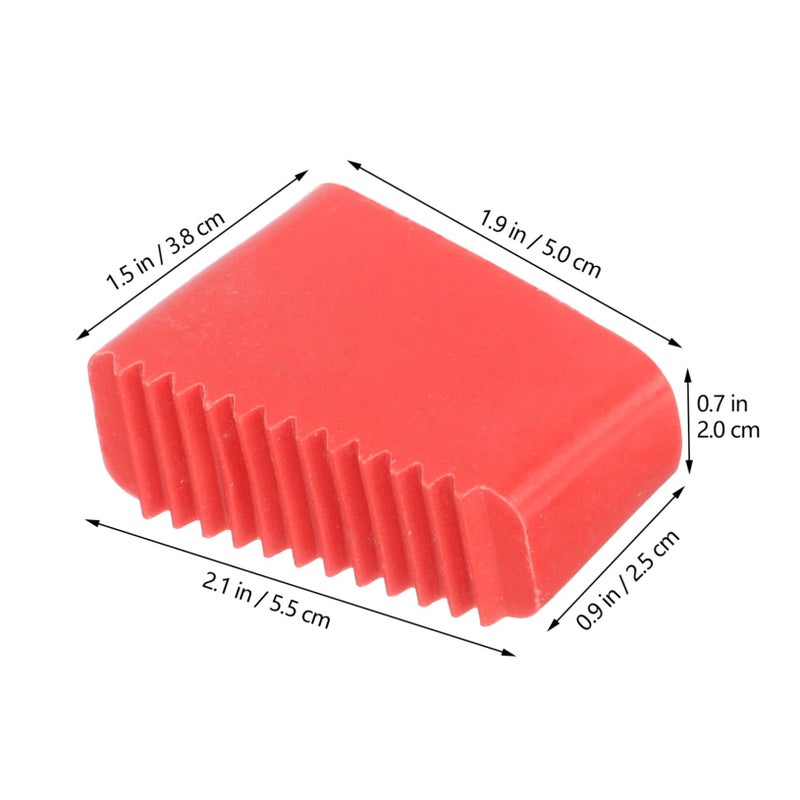 4 Pcs Rubber Ladder Feet Pads Skid Design Protect Floor Indoor Outdoor Use - Image 3