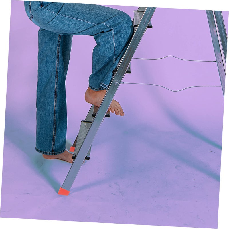 4 Pcs Rubber Ladder Feet Pads Skid Design Protect Floor Indoor Outdoor Use - Image 4