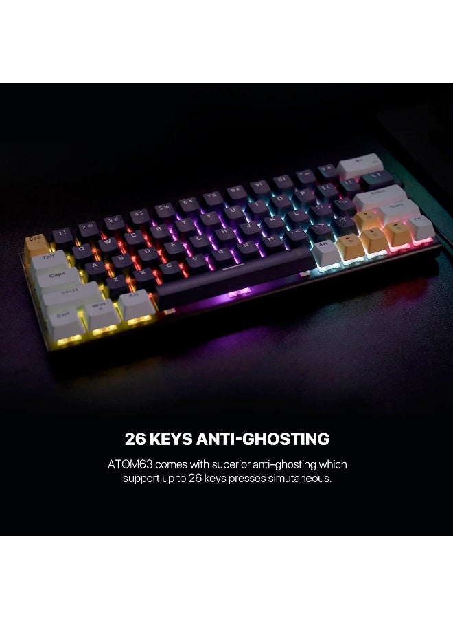 فانتيك Mizu Edition MK874V2 Atom 63 60% Wired Mechanical Keyboard - Image 5