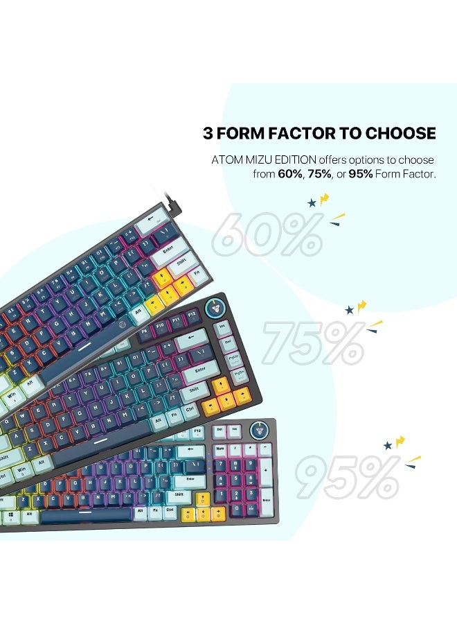 فانتيك Mizu Edition MK874V2 Atom 63 60% Wired Mechanical Keyboard - Image 3