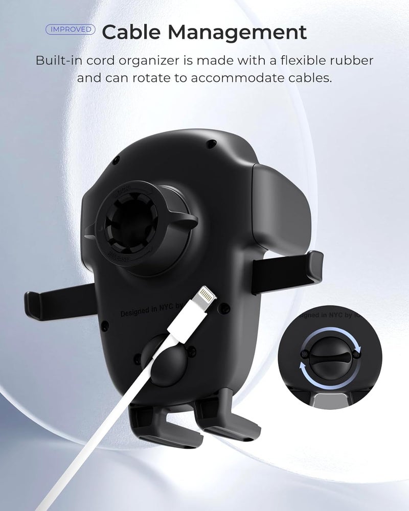 iOttie Easy One Touch 6 Vehicle Screen Car Phone Mount - Universal Cell Phone Holder for iPhone, Google, Samsung, Moto, Huawei, Nokia, LG, and All Other Smartphones, 3.37 x 7 x 4 inches,Black - Image 4