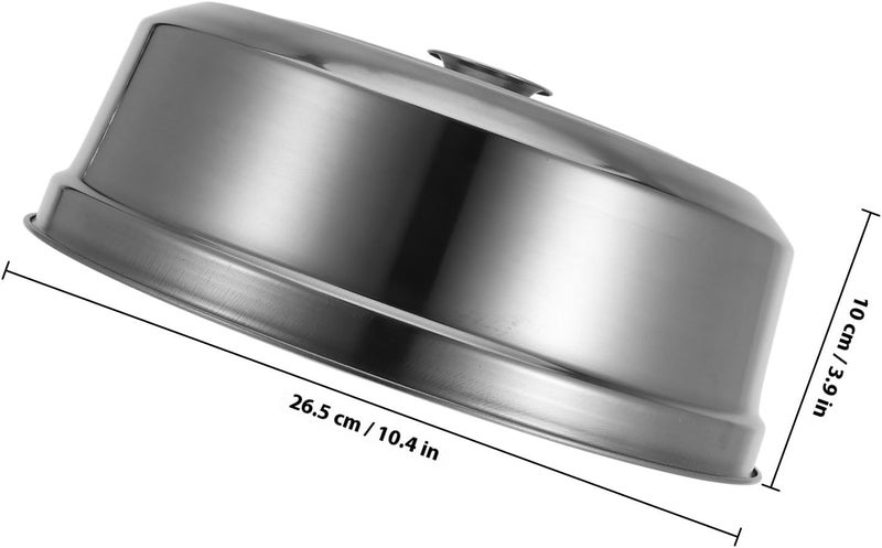 Stainless Steel Steamer Lid with Handle for Indoor Outdoor Cooking Versatile Protective Dome Cover for Steaming Pot Bbq Grill Restaurant Use - Image 2