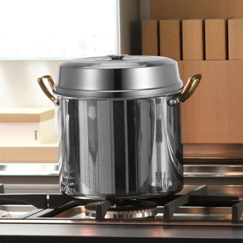 Stainless Steel Steamer Lid with Handle for Indoor Outdoor Cooking Versatile Protective Dome Cover for Steaming Pot Bbq Grill Restaurant Use - Image 4