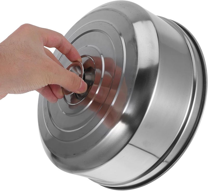 Stainless Steel Steamer Lid with Handle for Indoor Outdoor Cooking Versatile Protective Dome Cover for Steaming Pot Bbq Grill Restaurant Use - Image 3