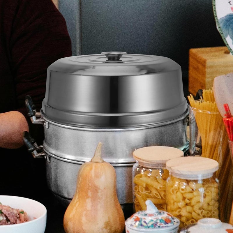 Stainless Steel Steamer Lid with Handle for Indoor Outdoor Cooking Versatile Protective Dome Cover for Steaming Pot Bbq Grill Restaurant Use - Image 5