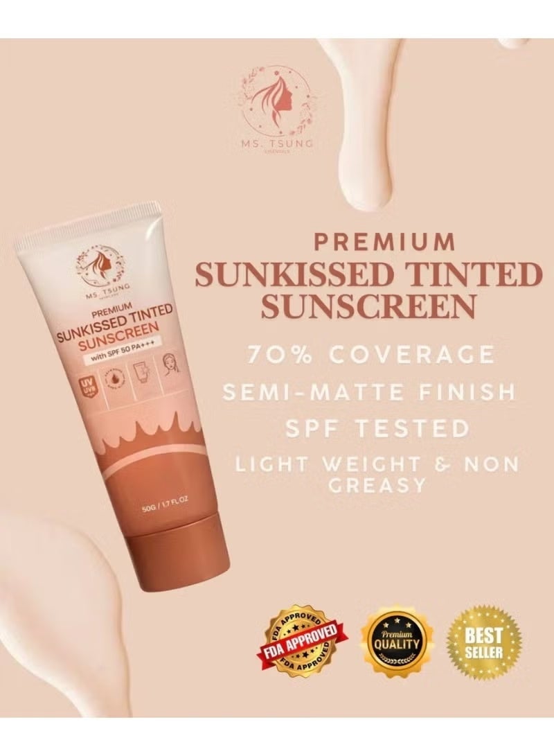 أساسيات السيدة تسونغ واقي الشمس الملون الفاخر، بمعامل حماية SPF 50 PA+++ - Image 2