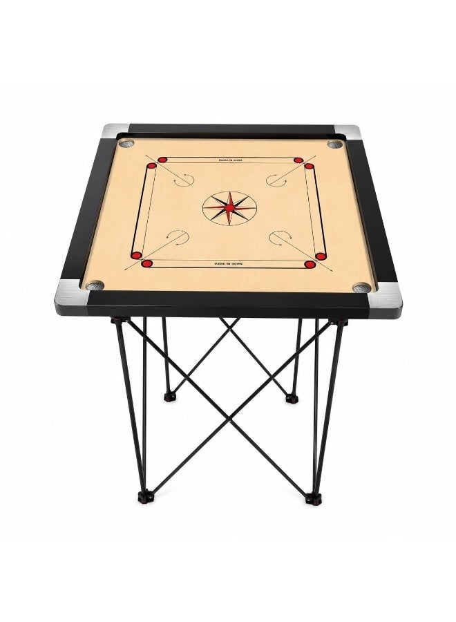 Toy Land Wooden Carrom Board 30 x 30 Inch with 2 Inch Frame | Smooth Playing Surface | Durable Indoor Family Board Game for Kids & Adults - Image 2