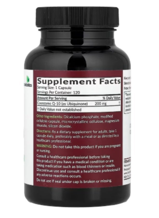 Futurebiotics, CoQ10, 200 mg, 120 Vegetarian Capsules - Image 2