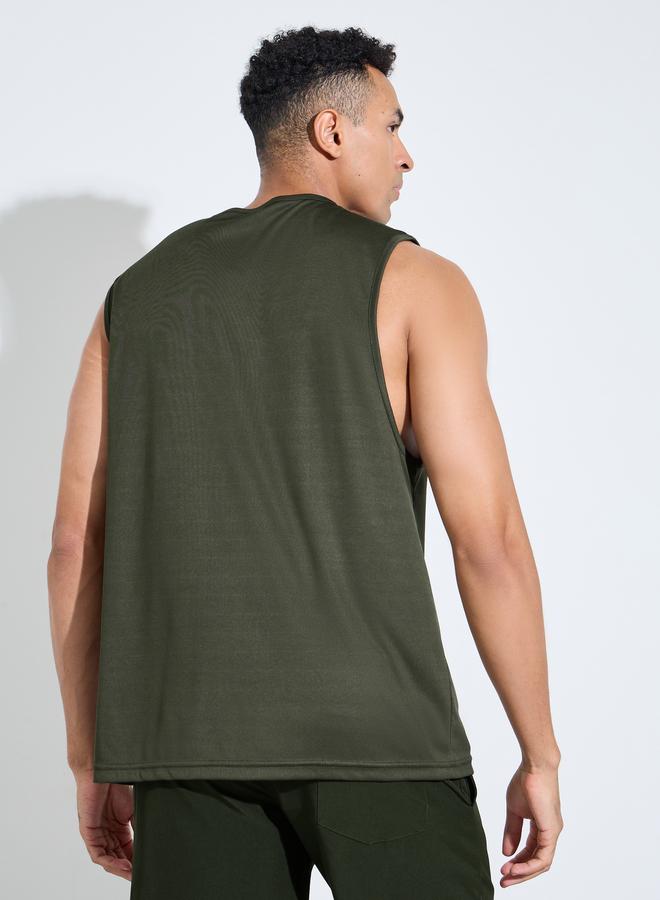Styli Men Relaxed Fit Sleeveless Tank - Image 4