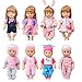 WONDOLL 8Sets Alive BabyDollClothes for 10 inch Baby Dolls 812 inch Handmade Clothing Lovely Hat Dress and Outfits Accessories Christmas Birthday for Little GirlNo Doll - Image 2