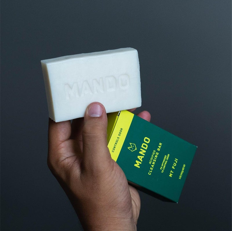 Mando Acidified Cleansing Bar - 24-Hour Odor Control - Removes Odor Better than Soap - Moisturizing Formula - SLS Free, Paraben Free - Safe For Sensitive Skin - Mt Fuji - Image 5