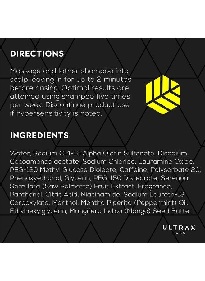 Ultrax Labs - Hair Surge | Caffeine Hair Growth Shampoo for thinning hair, Hair Loss, and Thickening w/Ketoconazole for men and women 8 oz - Image 1